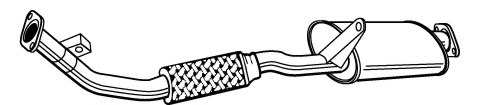 WALKER 22730 Front Silencer